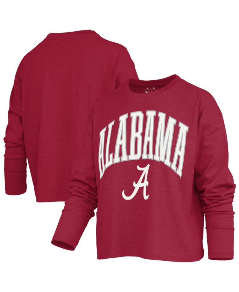 Women's Alabama Crimson Tide Motley Long Sleeve Boxy-Fit T-Shirt