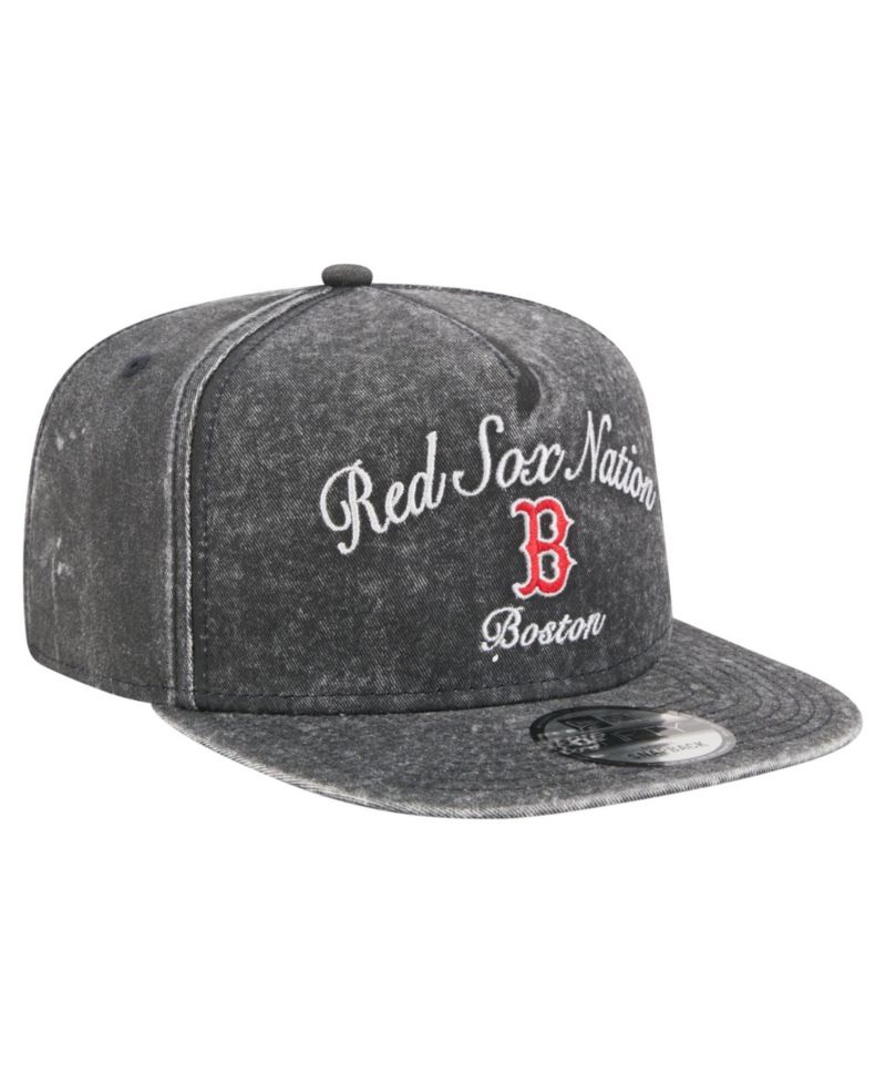 Men's Black Boston Red Sox City Slogan A-Frame 9FIFTY Snapback Hat