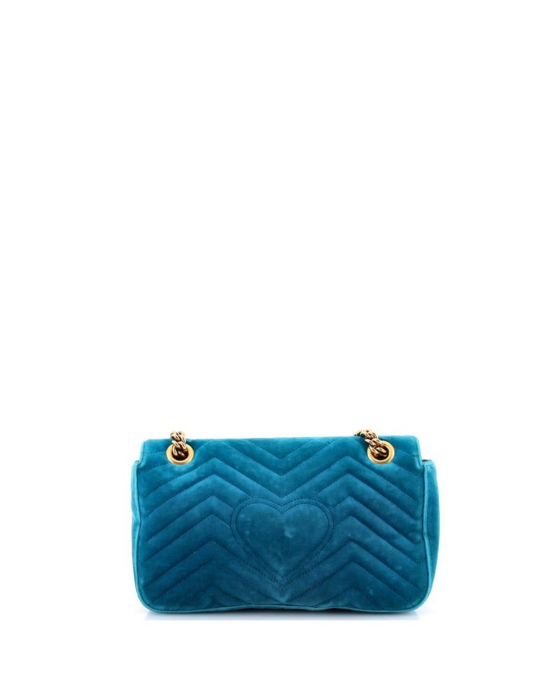 Small GG Marmont Flap Bag Matelasse Velvet