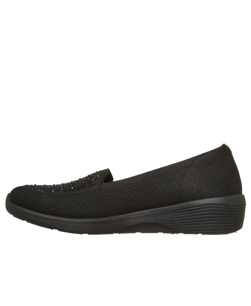 Women's Arya Moonlight Ray Sparkle Knit Memory Foam Loafers from Finish Line