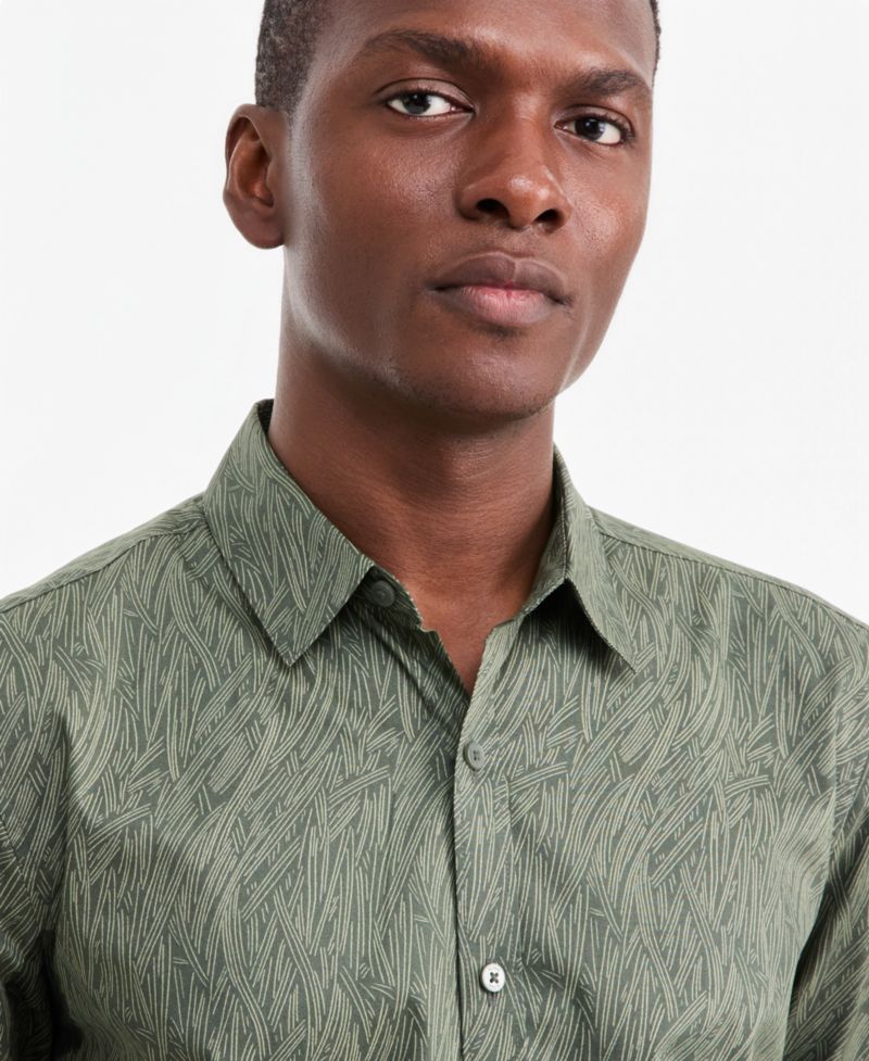 Men's Baker Geometric Short-Sleeve Shirt