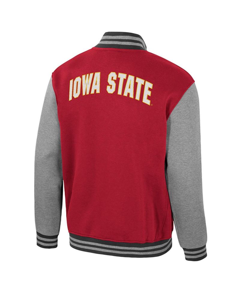 Men's Cardinal Iowa State Cyclones Ambi-Turner Full-Zip Varsity Jacket