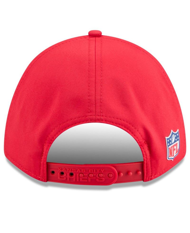 Men's Red Kansas City Chiefs 2025 Sideline M-Crown 9FORTY Adjustable Hat