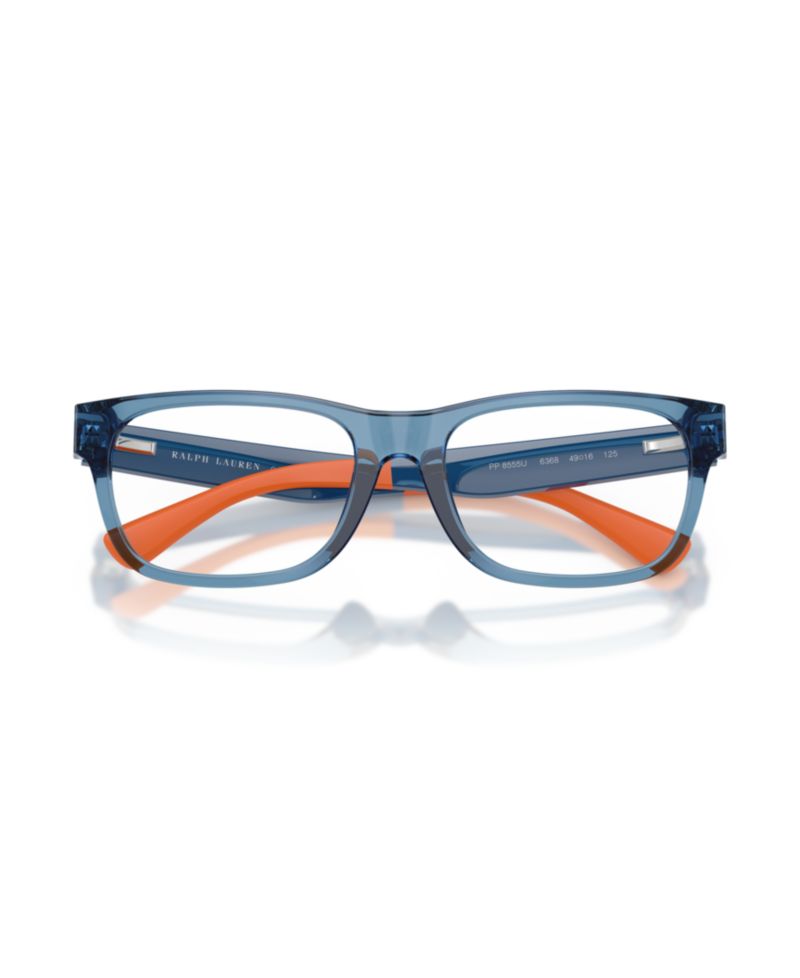 Kids Rectangle Plastic PP8555U Eyeglasses(Ages 11-13)