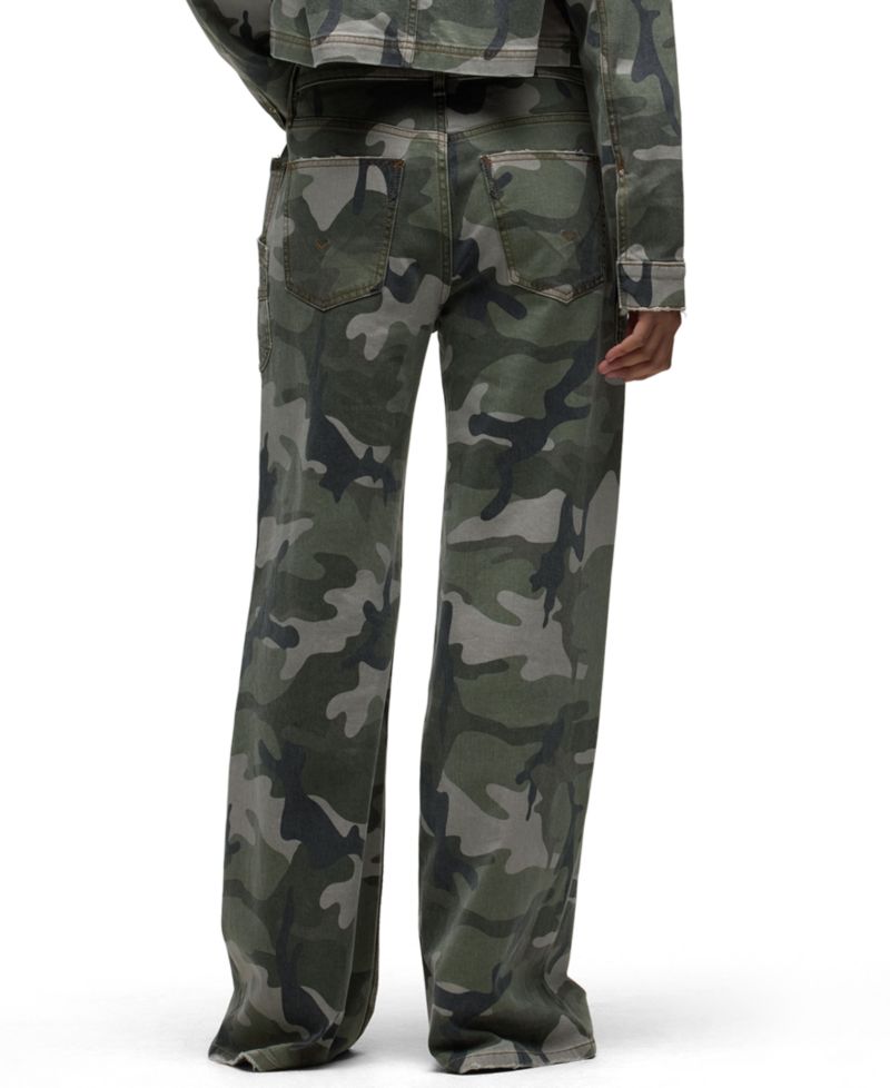 Women's Rylee Camo Wide-Leg Low-Rise Pants