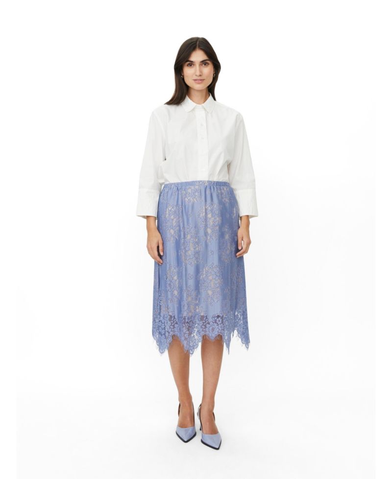 Women's MaSarivelle Floral-Lace Midi Skirt