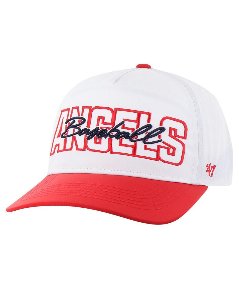 Men's White Los Angeles Angels Lineman Hitch Adjustable Hat