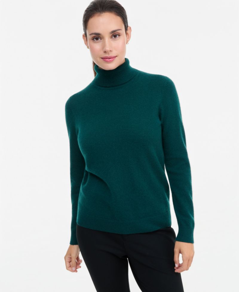 Petite Cashmere Turtleneck Sweater