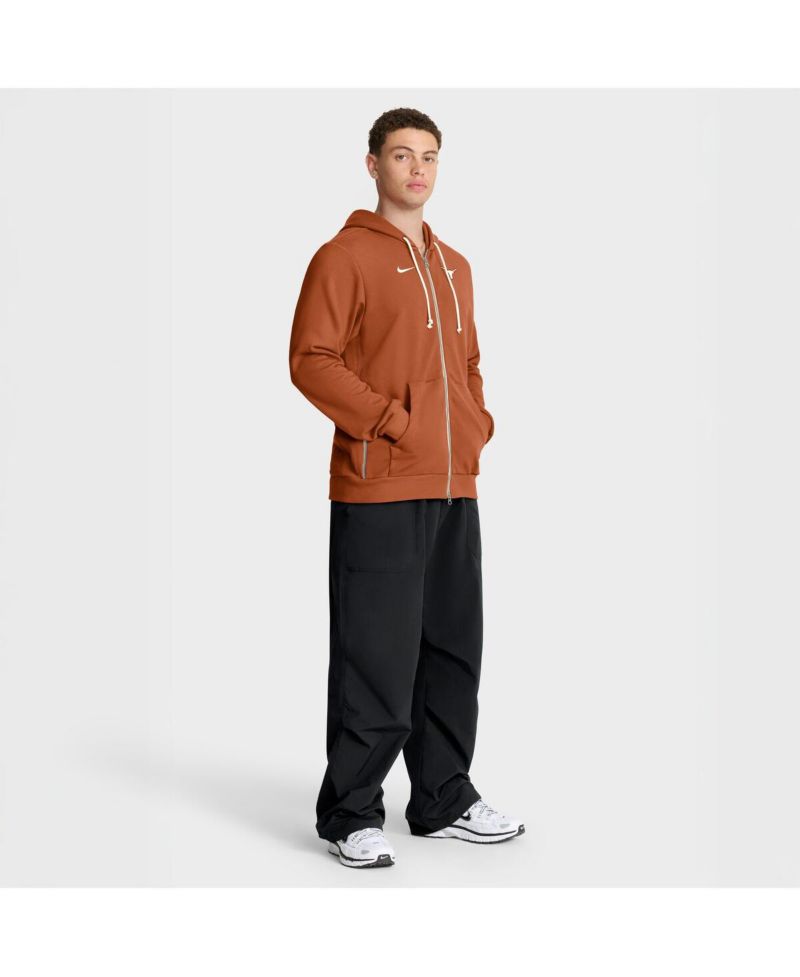 Men's Burnt Orange Texas Longhorns 2025 Sideline Standard Issue Dri-FIT Full-Zip Hoodie