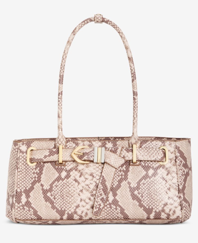 Zhuri Belted Snake Satchel