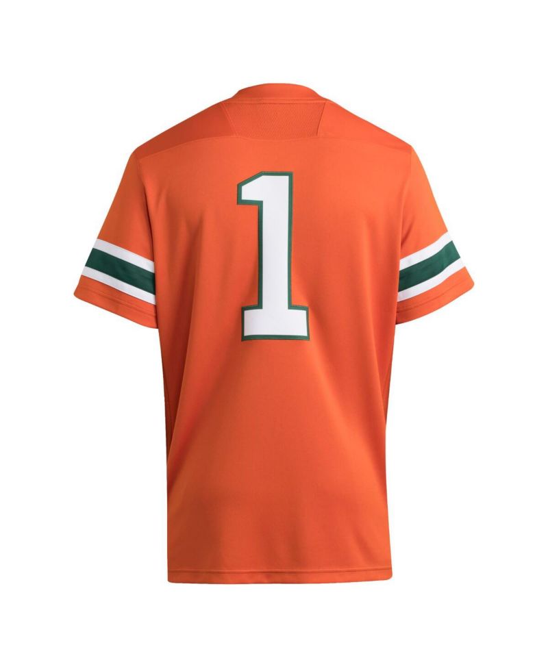 Men's 1 Orange Miami Hurricanes Premier Jersey