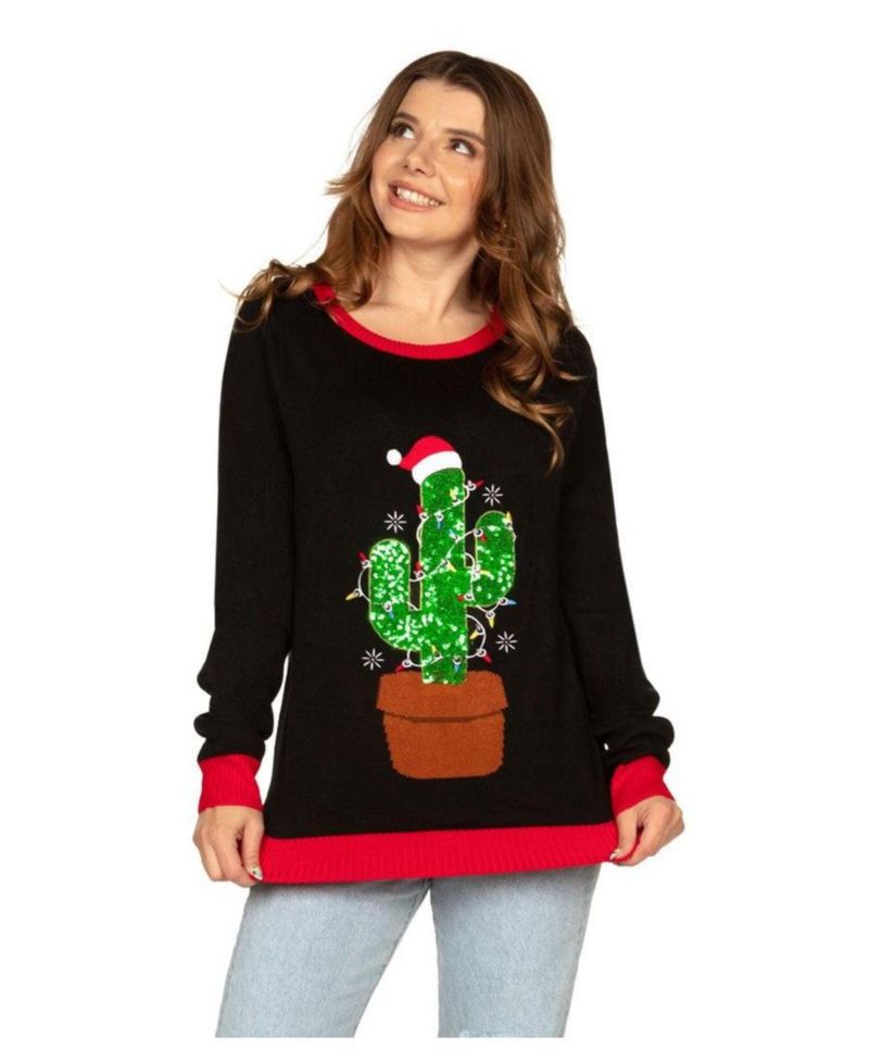 Women's Ugly Christmas Light Up Sweater