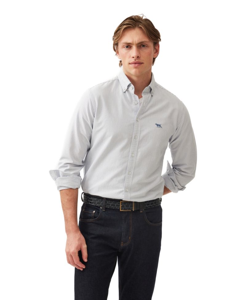 Men's Oxford Stripe Cotton Shirt