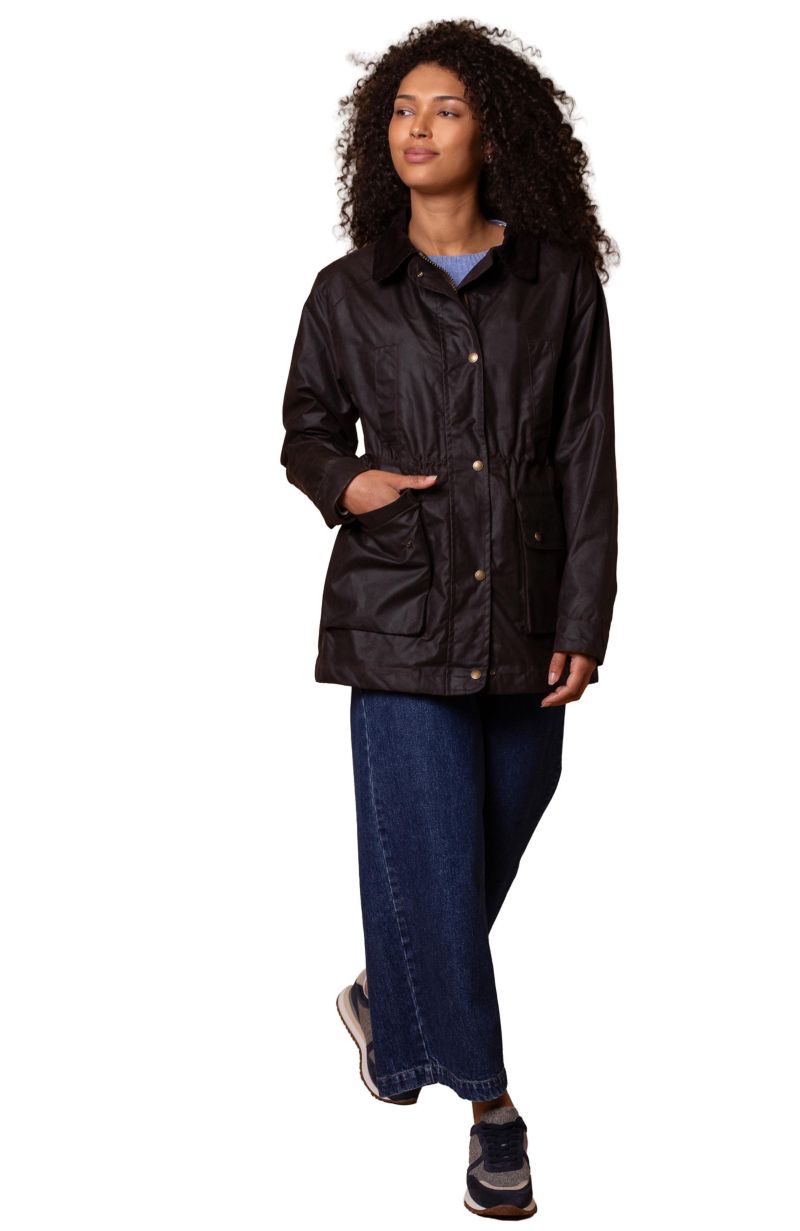 Women's Celtic and Co. British Waxed Cotton Zip Thru Jacket