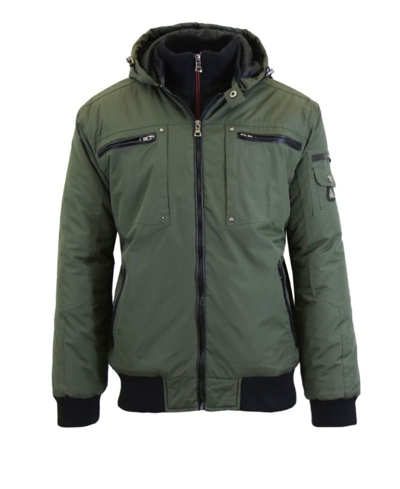 Spire By Galaxy Men's Heavyweight Moto Jacket