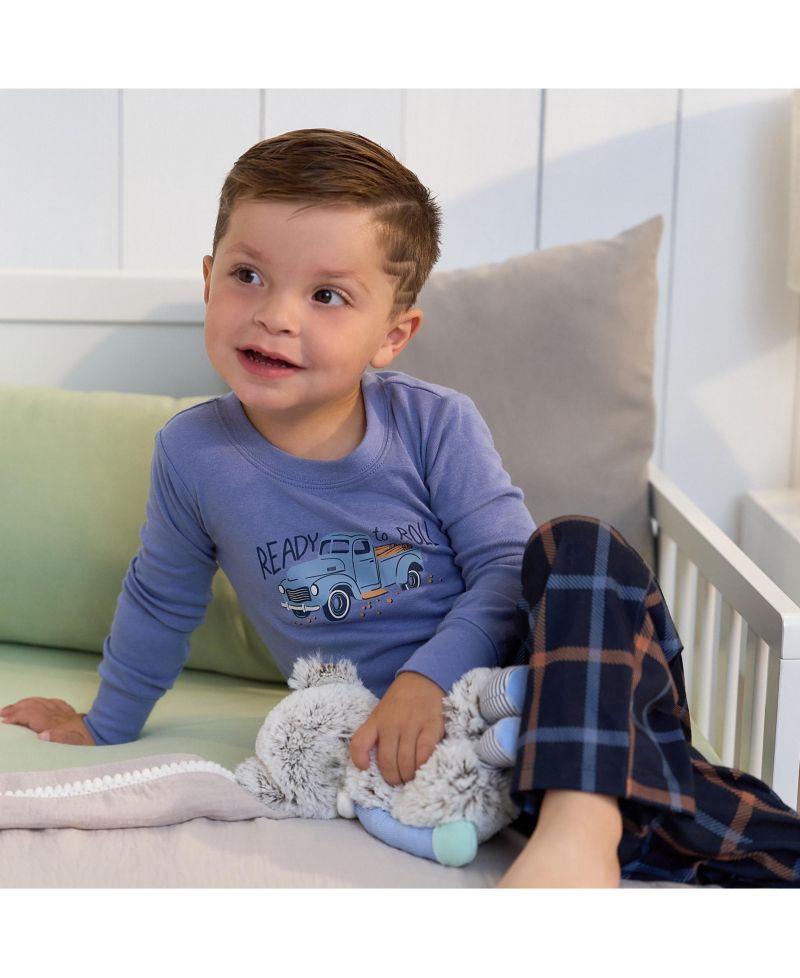 Baby Boys 2-Piece Pajama Long Sleeve Top and Pant Set