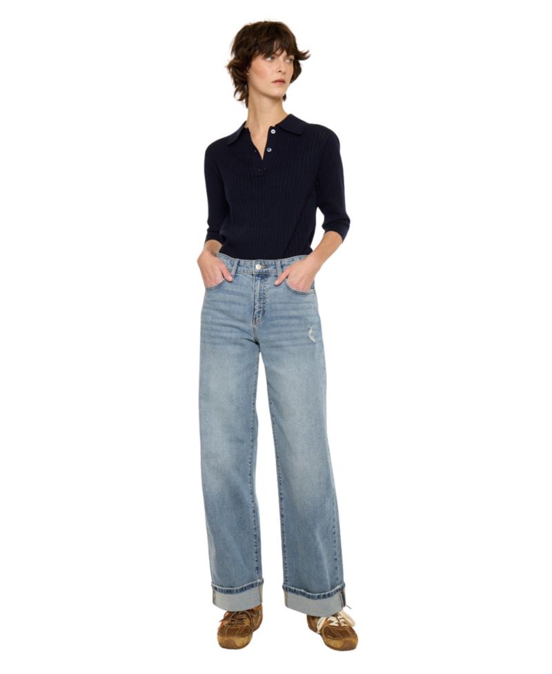 Women's Bellen Essentials High Rise Wide Leg Jeans