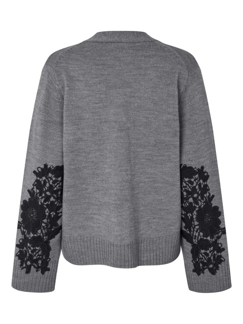 Women's Maleviane Floral Applique Cardigan