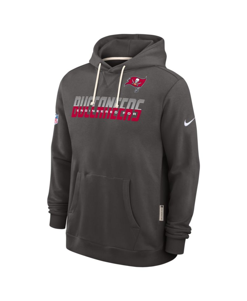 Men's Pewter Tampa Bay Buccaneers Sideline Standard Issue Dri-FIT Hoodie