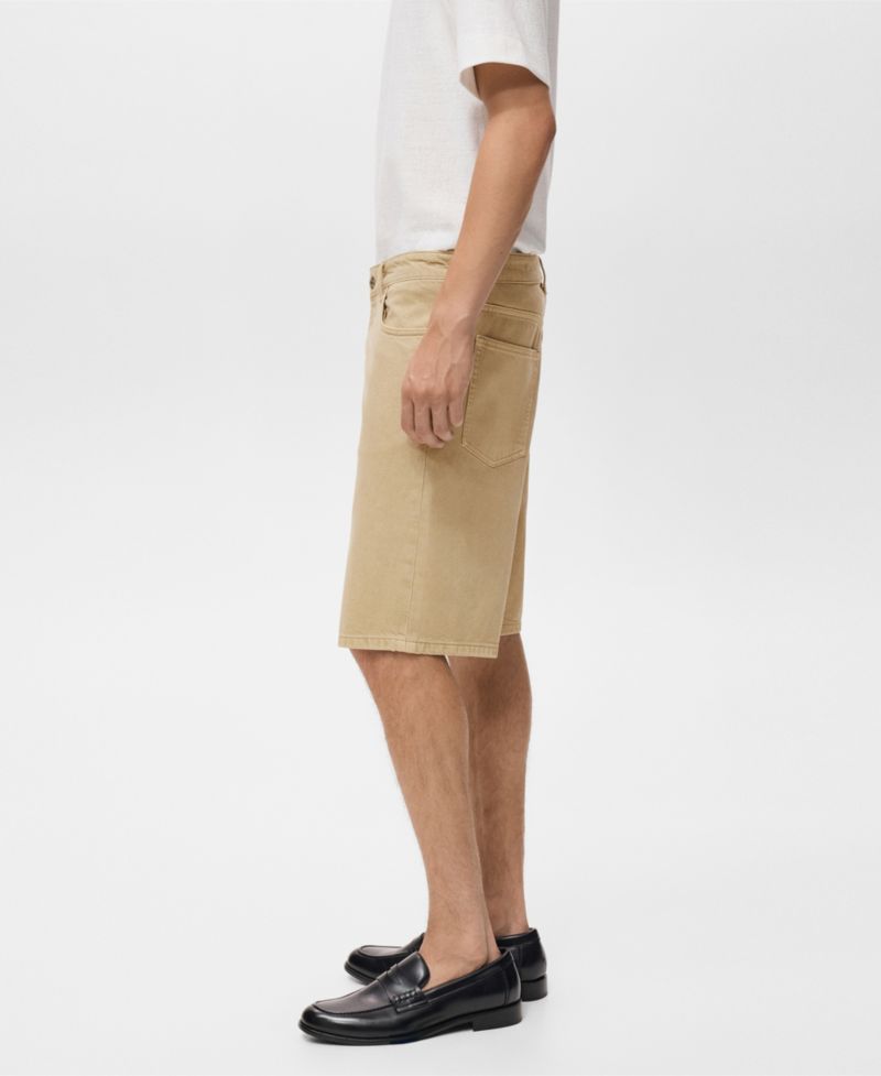 Men's Denim Relaxed-Fit 9.53" Bermuda Shorts