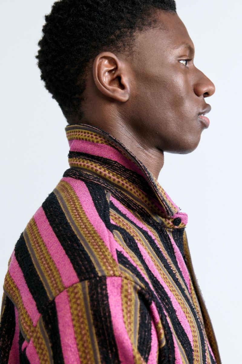 Men's Two-tone striped shirt
