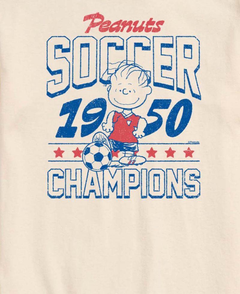 Men's Peanuts Linus Soccer Short-Sleeve Graphic T-Shirt