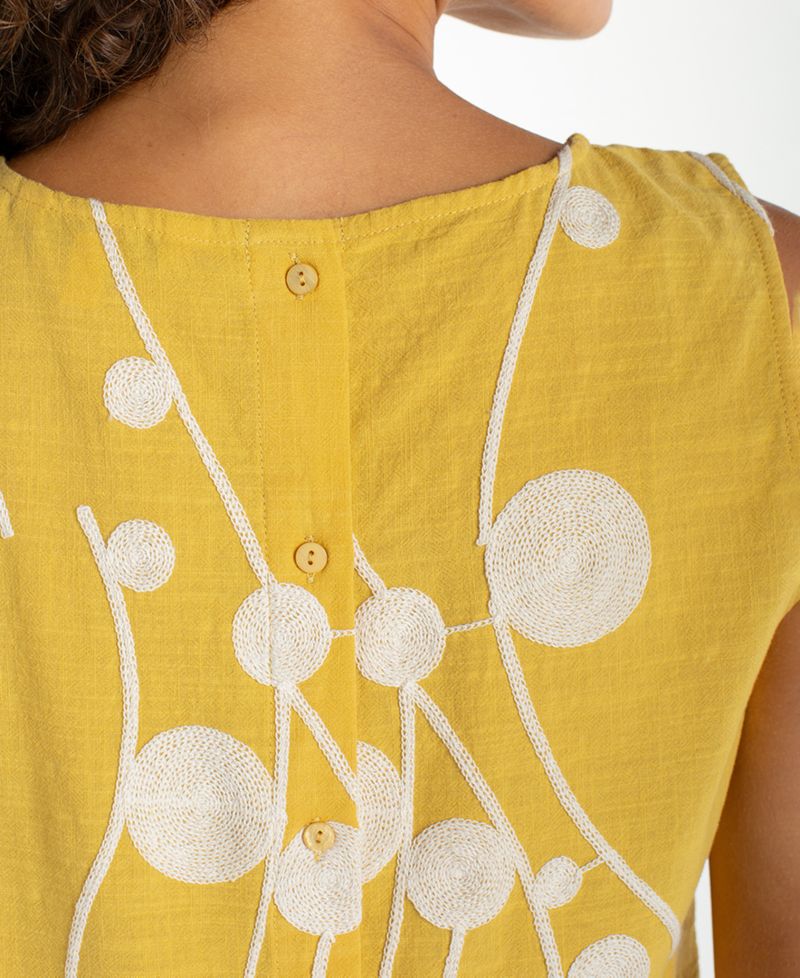 Women's Printed Sleeveless Cotton Top