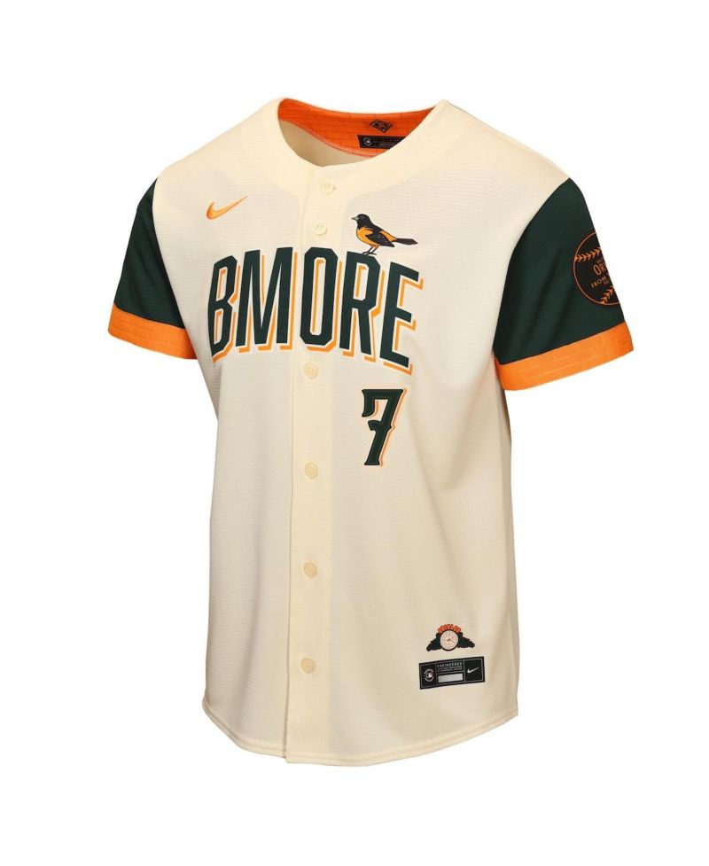 Big Boys and Girls Jackson Holliday Cream Baltimore Orioles 2026 City Connect Stadium Jersey