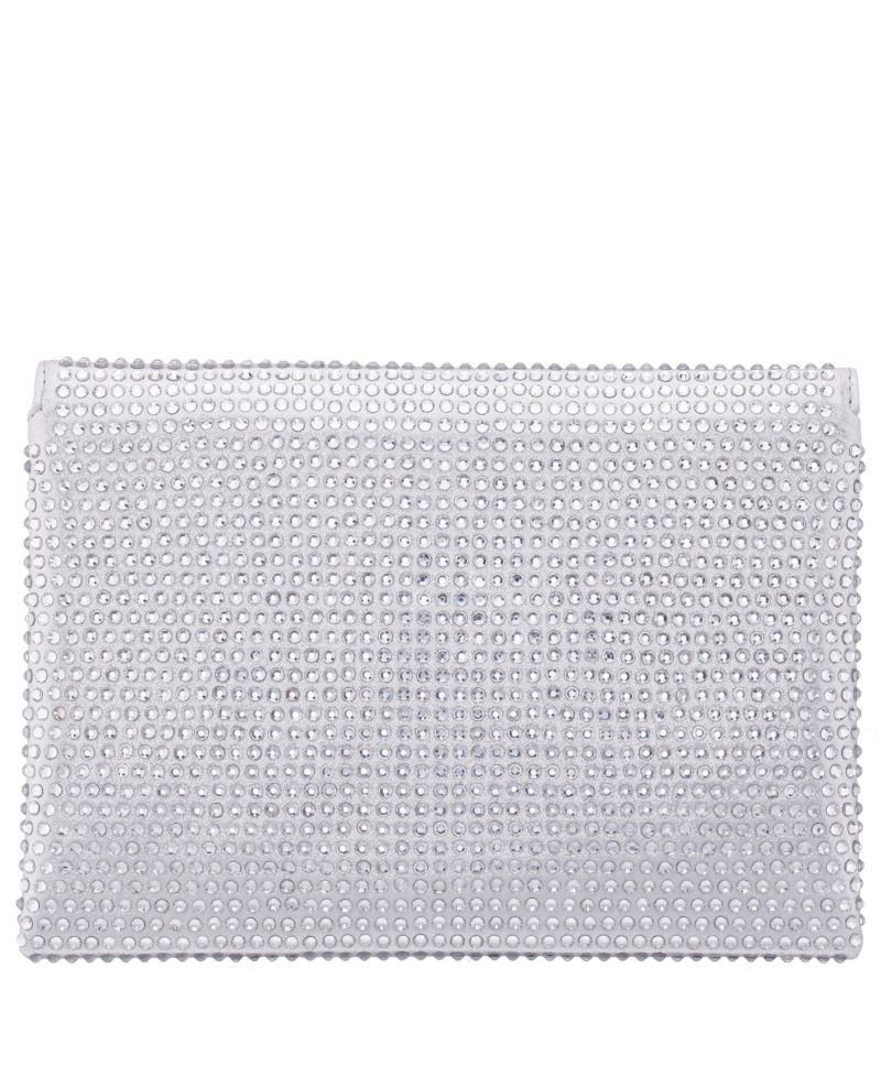 Crystal Encrusted Square Envelope Clutch