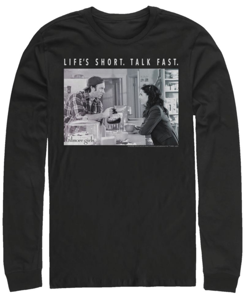 Men's Gilmore Girls TV Diner Photobox Long Sleeve Crew T-shirt