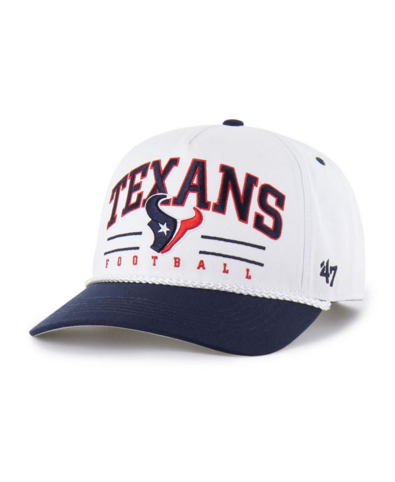 Men's White/Navy Houston Texans Roscoe Two-Toned Hitch Adjustable Hat