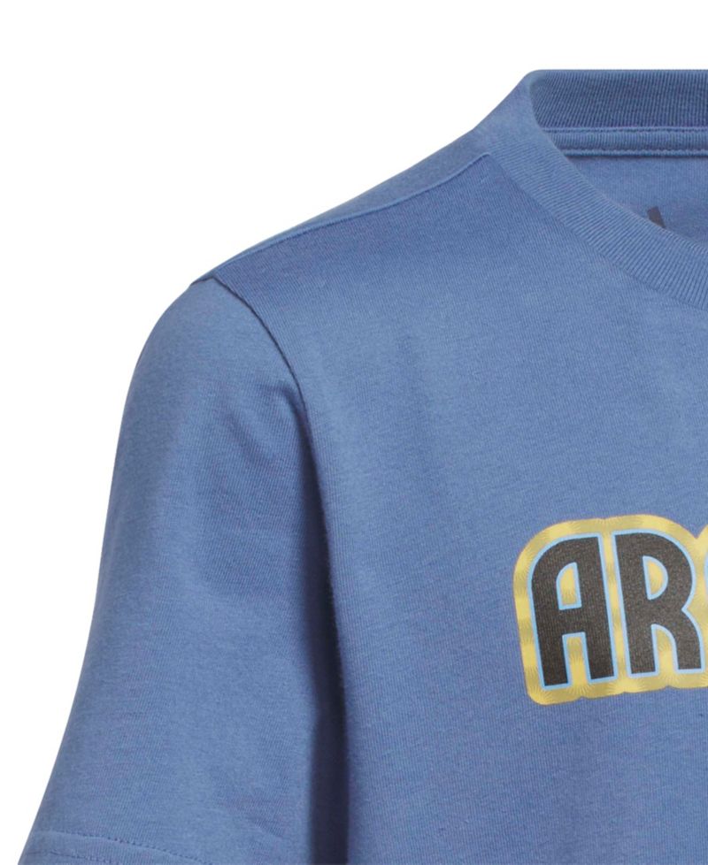 Big Boys and Girls Blue Argentina National Team Jersey Hook T-Shirt