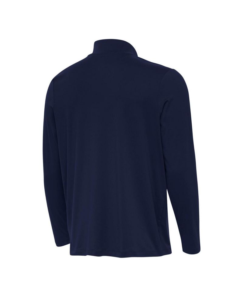Men's Navy Michigan Wolverines Reprocess Quarter-Zip Hoodie