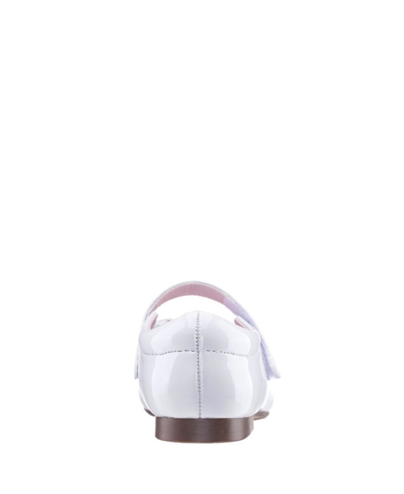 Girls EMEE White Patent Mary Jane Dress Shoe