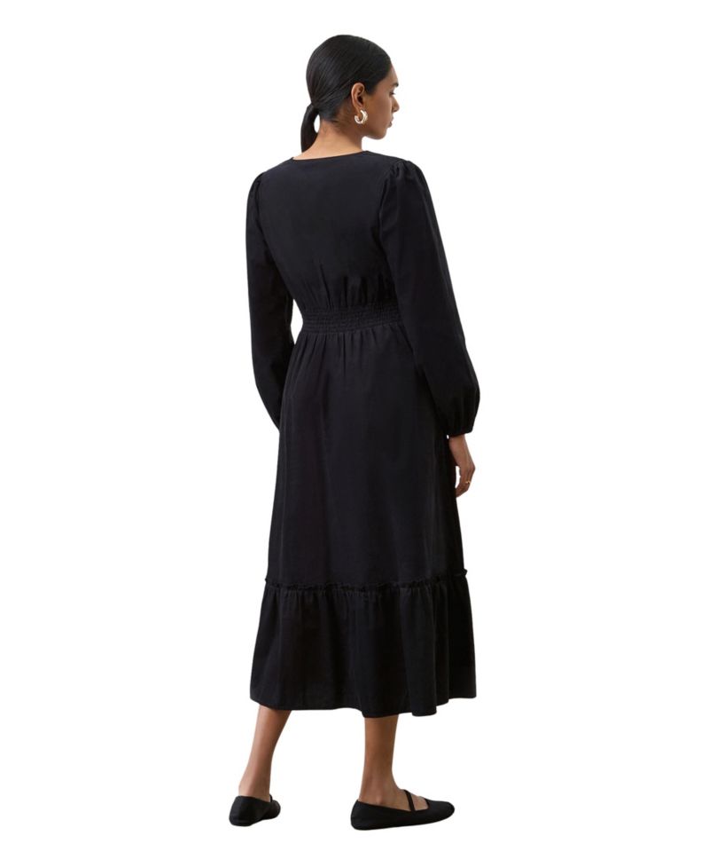 Women's Arizona Long-Sleeve Corduroy Midi Dress