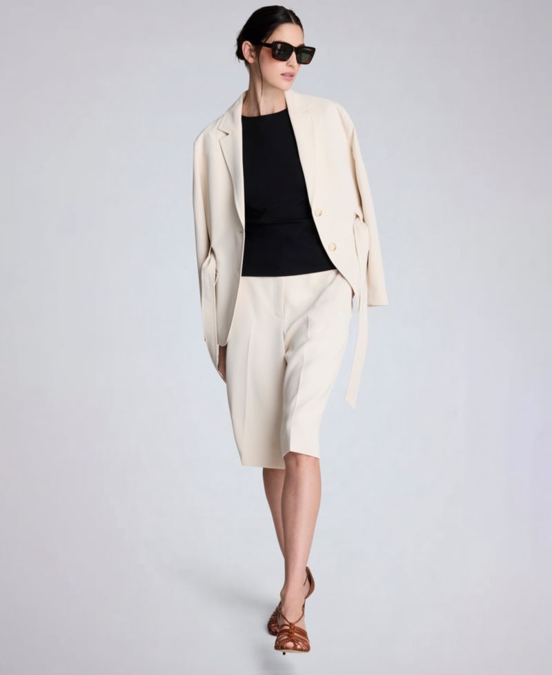Women's Notch Collar Vision Twill Belted Jacket
