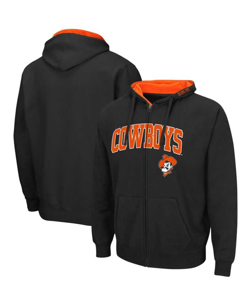 Men's Oklahoma State Cowboys Arch & Logo 3.0 Full-Zip Hoodie