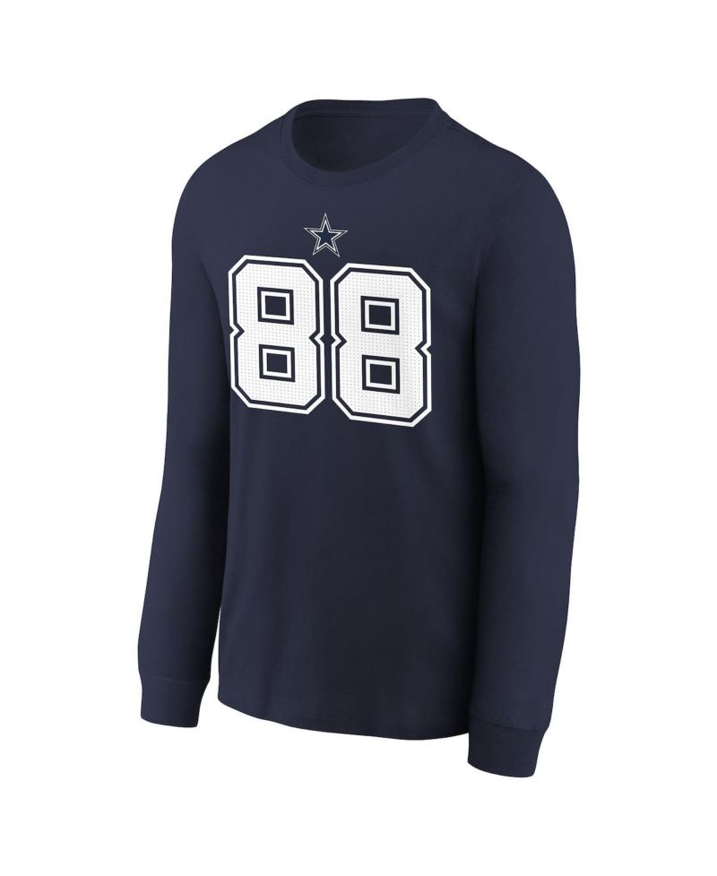 Big Boys and Girls CeeDee Lamb Navy Dallas Cowboys Player Name & Number Long Sleeve T-Shirt