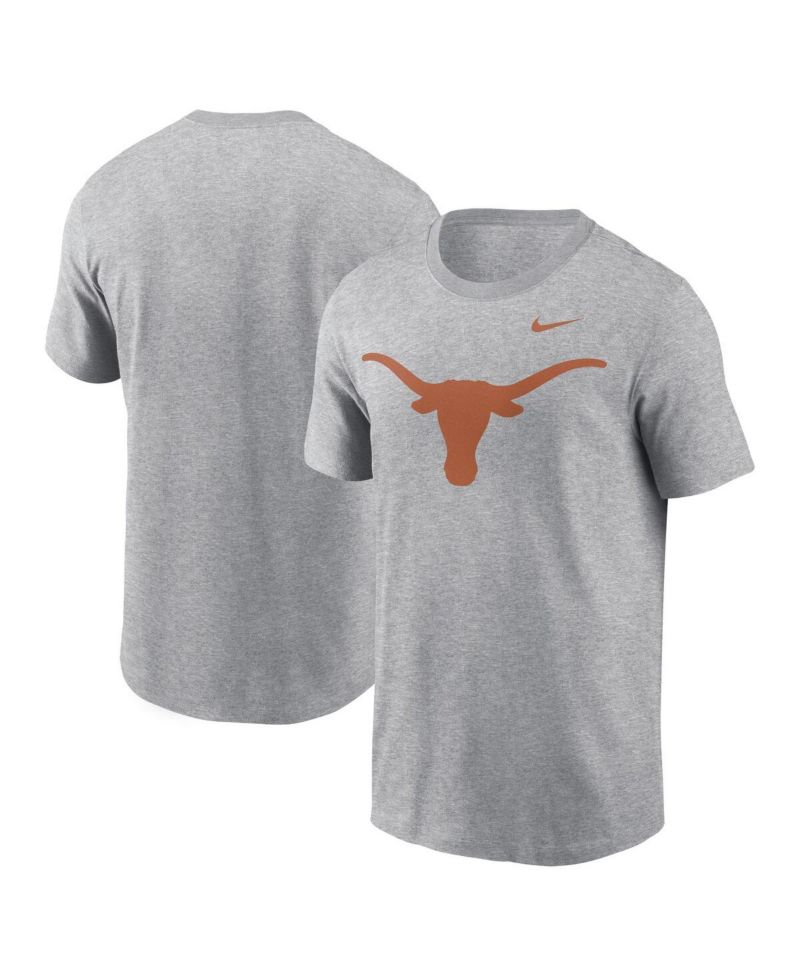 Men's Heather Gray Texas Longhorns Primetime Evergreen Logo T-Shirt