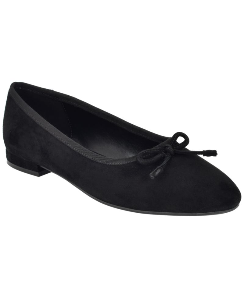 Women's Cyrie Suede Low Block Heel Ballet Flats