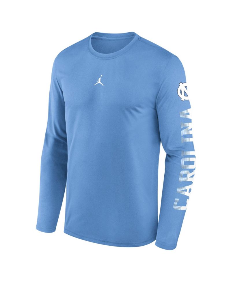 Men's Carolina Blue North Carolina Tar Heels Primetime Logo Sleeve Legend Dri-FIT Long Sleeve T-Shirt