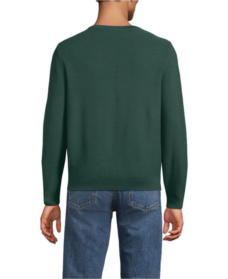 Men's Long Sleeve Washable Merino Wool V-neck Sweater