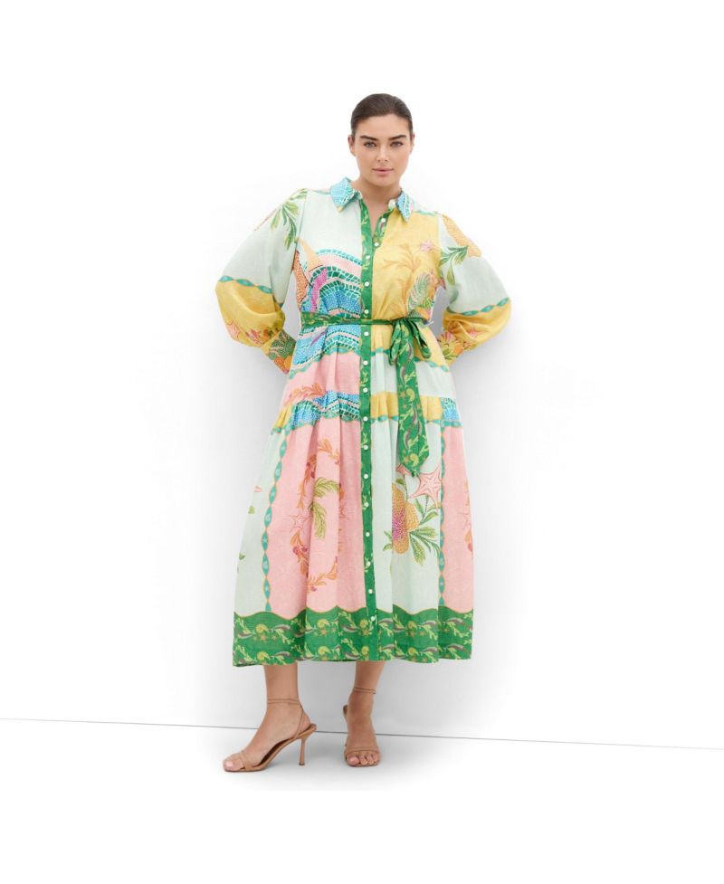 Women's Ezra Mosaic Print Maxi Dress