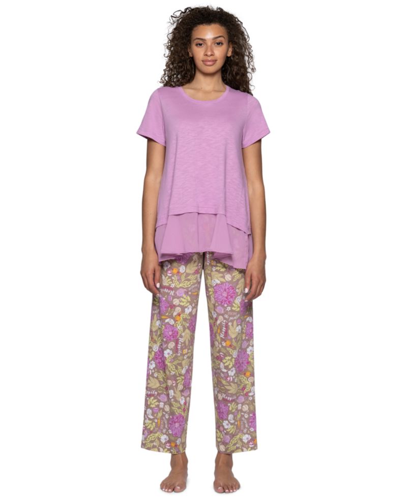 Women's Harvest Floral Pull-On Relaxed-Fit Lounge Pants