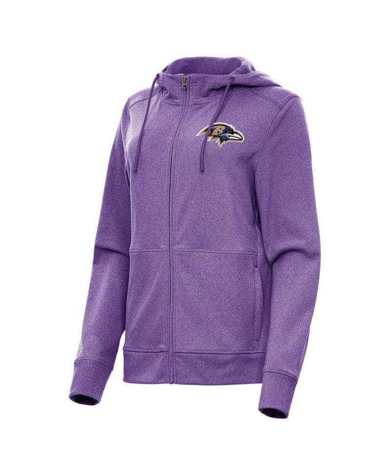 Women's Heather Purple Baltimore Ravens Seeker Full-Zip Hoodie Jacket