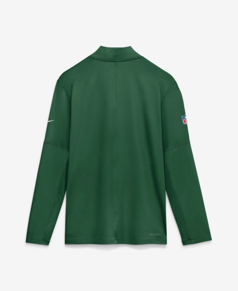 Men's Green New York Jets Sideline Logo Glory Midweight Dri-FIT Half-Zip Pullover