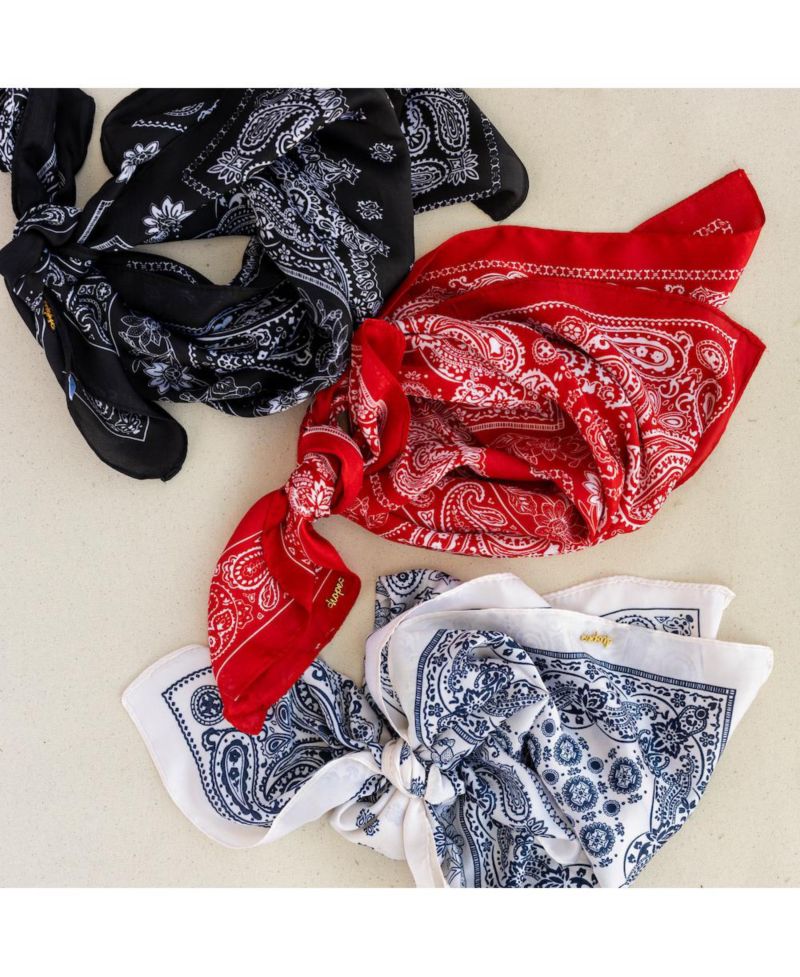 Women's Satin Paisley Headscarf