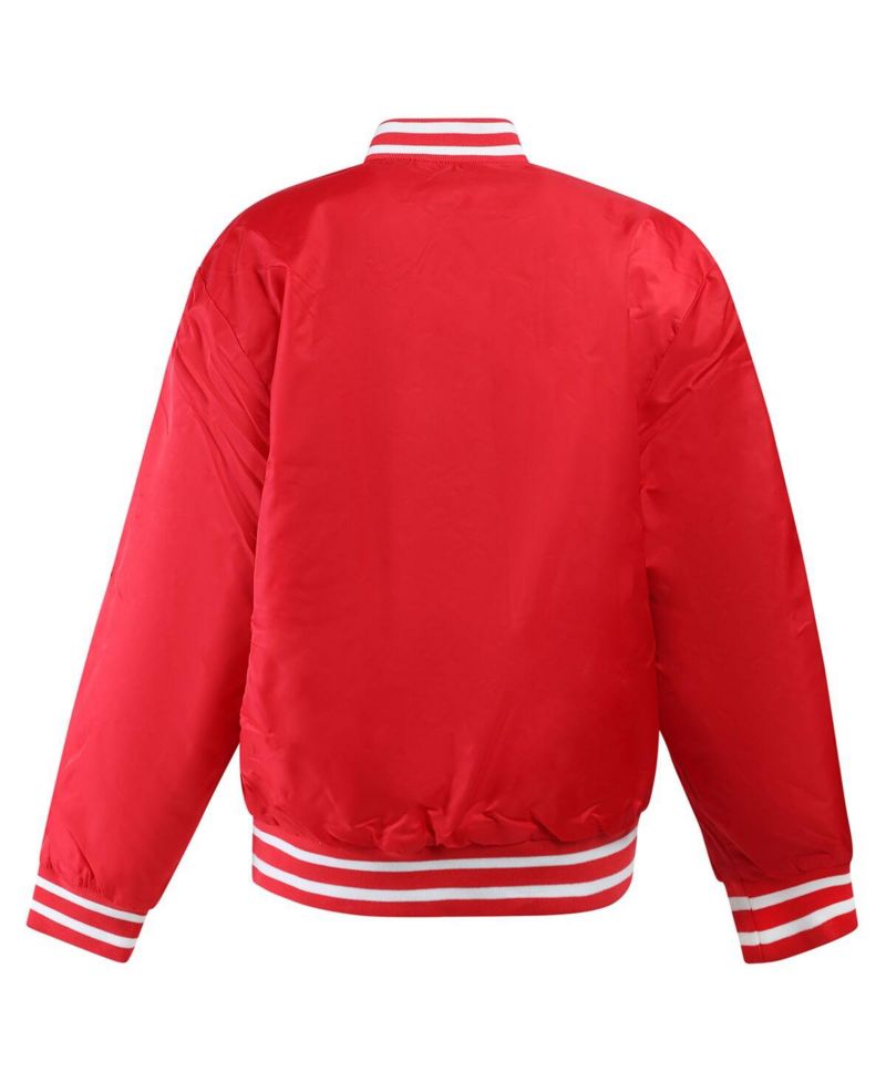Women's Scarlet Ohio State Buckeyes A-Game Varsity Full-Snap Jacket