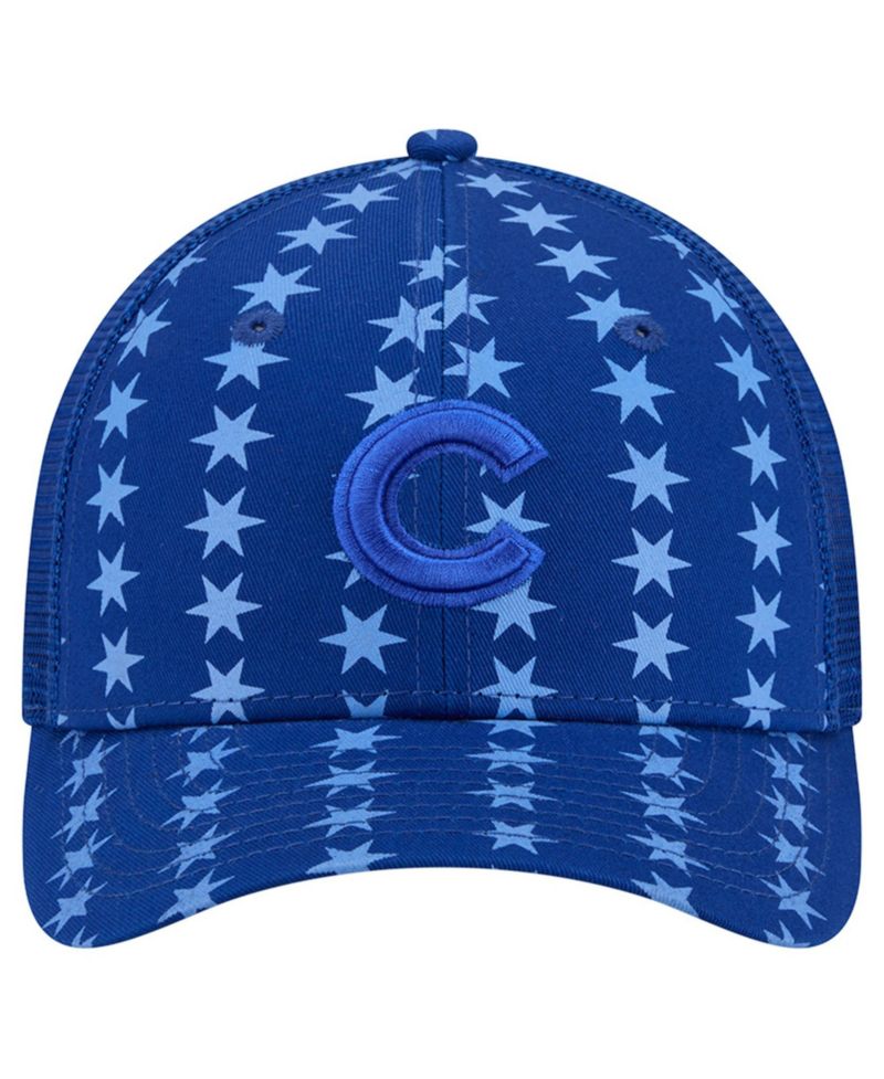Men's Blue Chicago Cubs Tonal Icon 9FORTY M-Crown Adjustable Trucker Hat