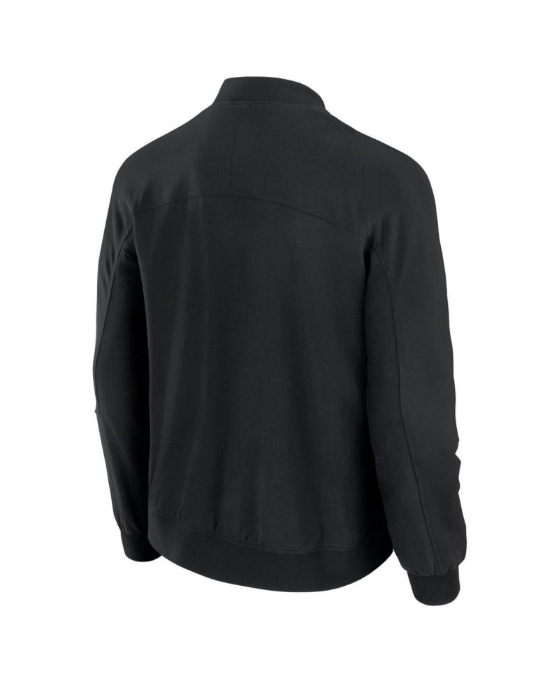 Men's Black Philadelphia Eagles Lightweight Cover-4 Tri-Blend Full-Zip Jacket